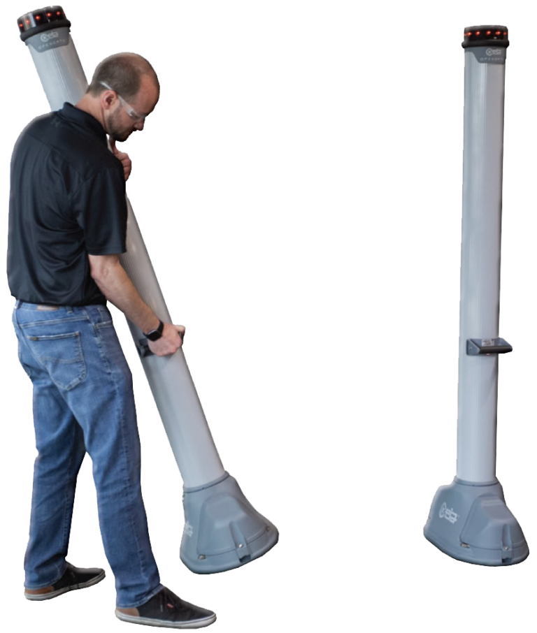 Person moving OPENGATE Columns